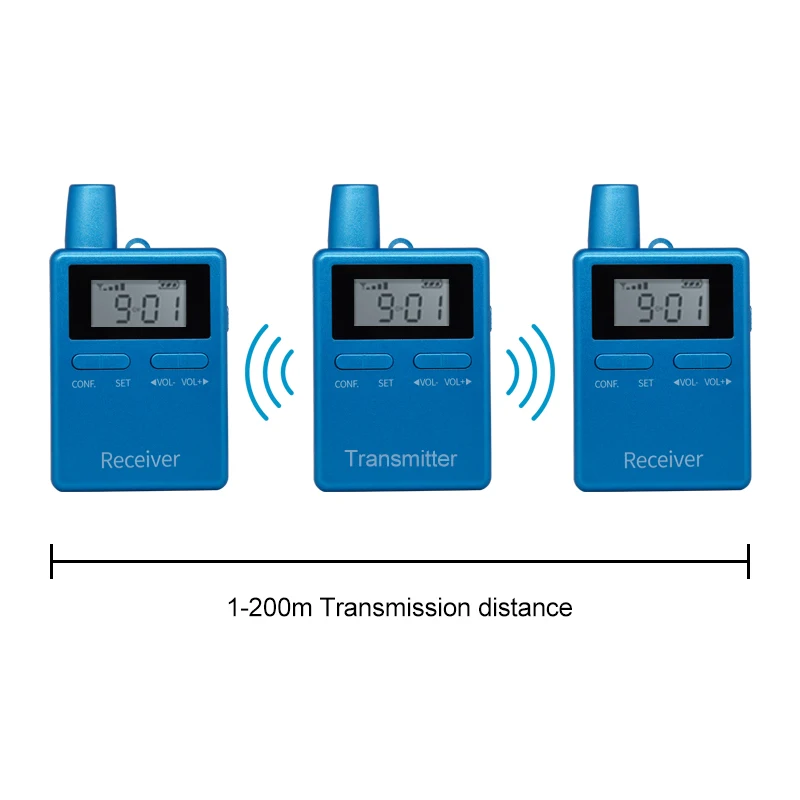 RICH AGE RC2401 1Transmitter 39 Receivers 40slot Charging Suitcase Wireless Tour Guide System Set
