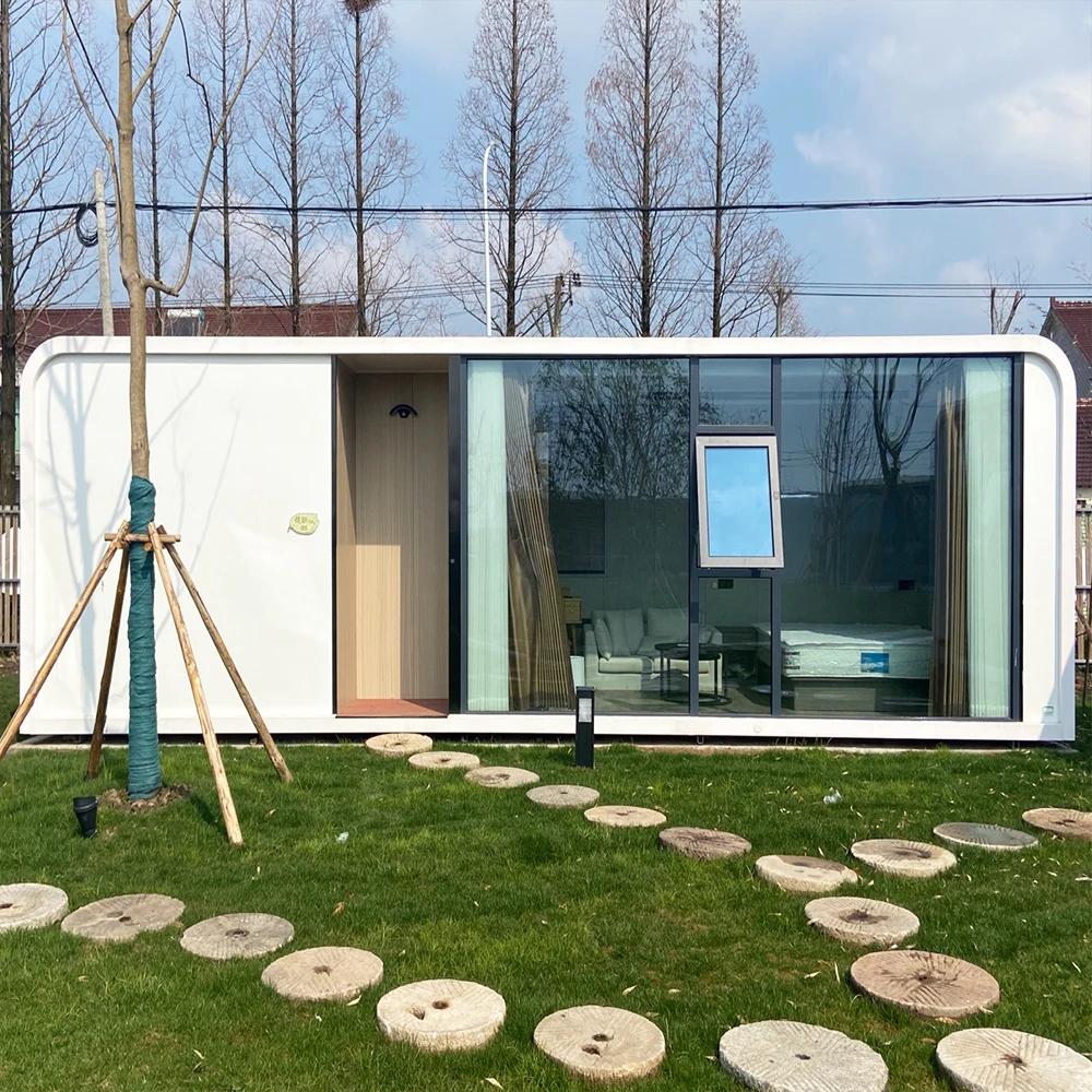 Modern Design Modular Prefab Houses Living Room Garden Pod Living Container Homes Apple Cabin