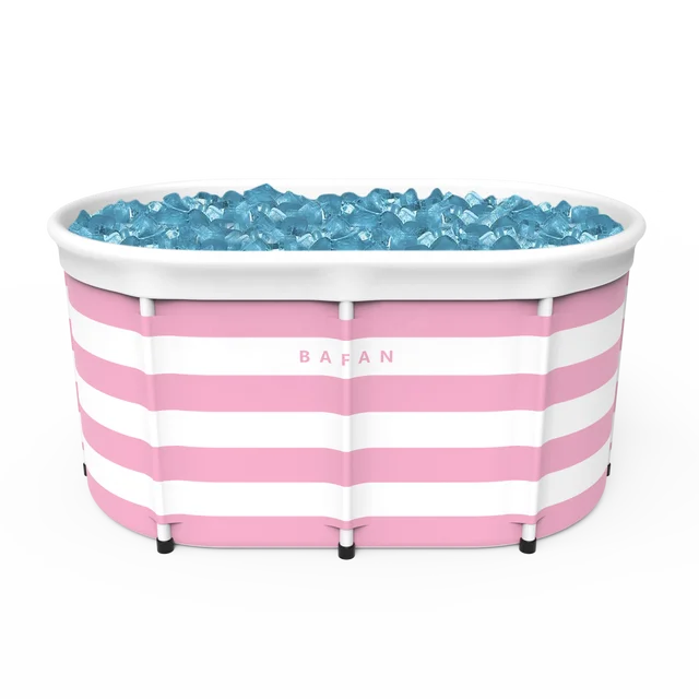 Customized New Design Cold Plunge Ice Barrel Tub Bath with Cooler Portable Ice Bath Recovery Tub for athletes