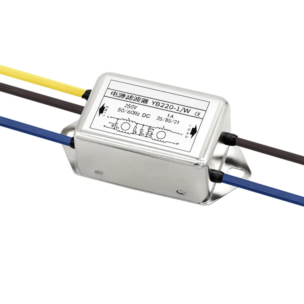 Single Phase AC/DC Double Section Power EMI Filter Industrial Medical Device Power Supply Choke Coil Low Voltage Products