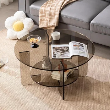 Acrylic transparent light luxury coffee table