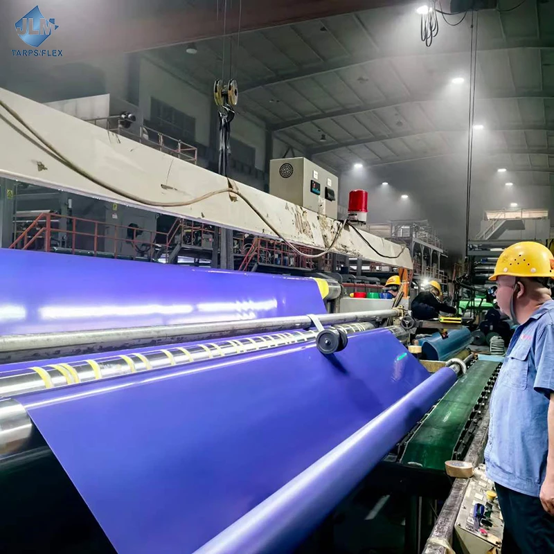 Tarp Heavy Duty Canvas Tarp Printed Custom PVC Tarpaulin 650gsm 1000D*1000D 18*18 for Plastic Truck Tarpaulins