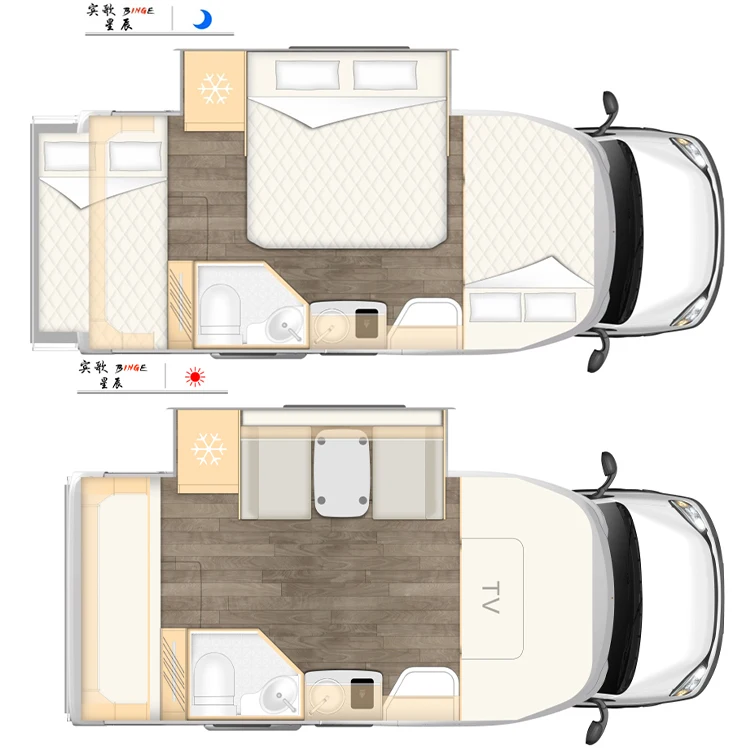 Rv Motorhome Camper Golden Crown Bingo Cx500 2024 Off Road Rv Caravan 