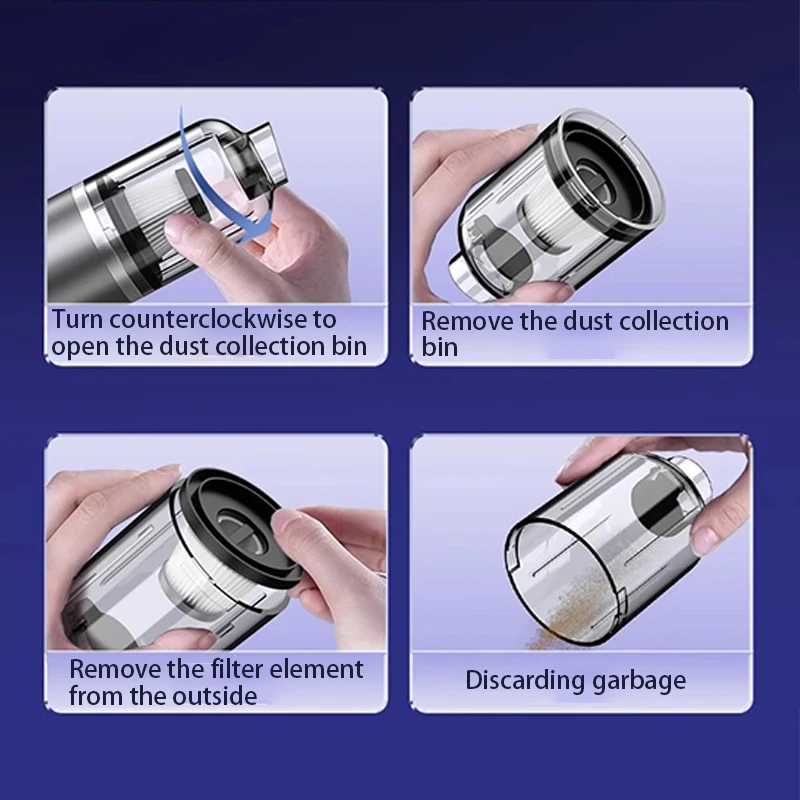 PCMOS Cordless Brushless Rechargeable Portable Mini Car Vacuum Cleaner Vacuum Cleaner - view 5