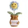 Blue sunflower doll