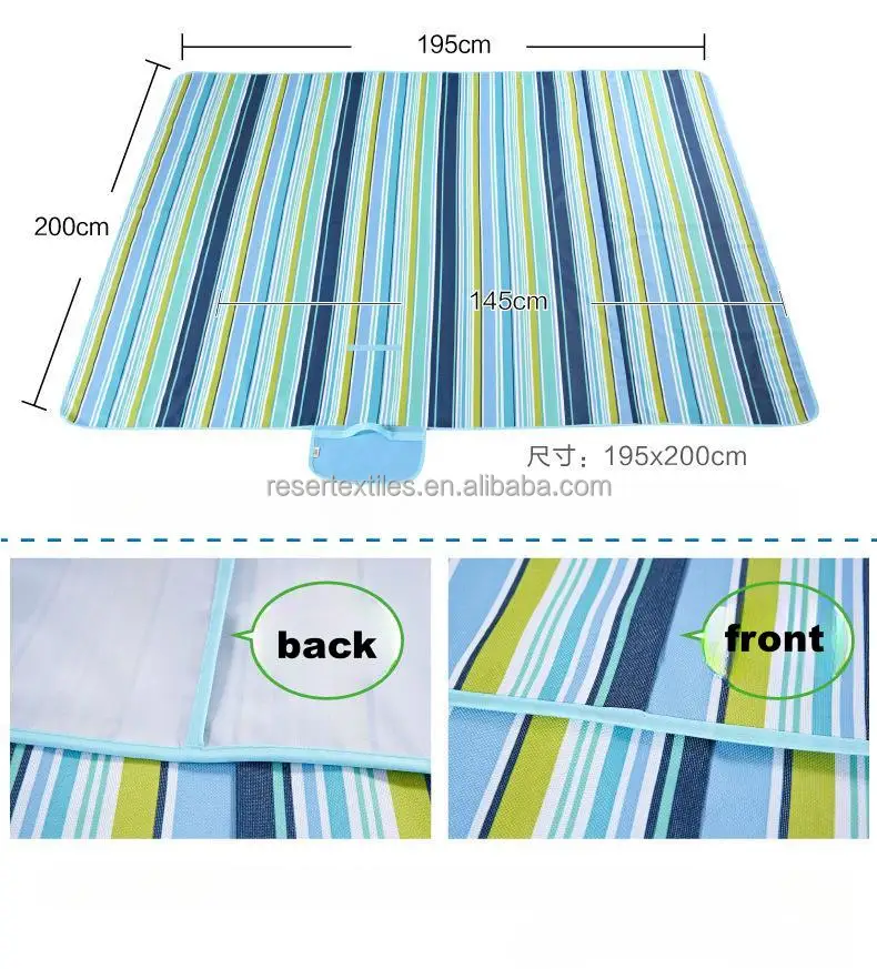 Waterproof Water-Proof PVC Outdoor Picnic Mat Thick Oxford Cloth for Parks and Lawns Widened Enlarged Portable Camping Mat