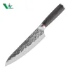 Black and red pakkawood handle 8" Chef Knife
