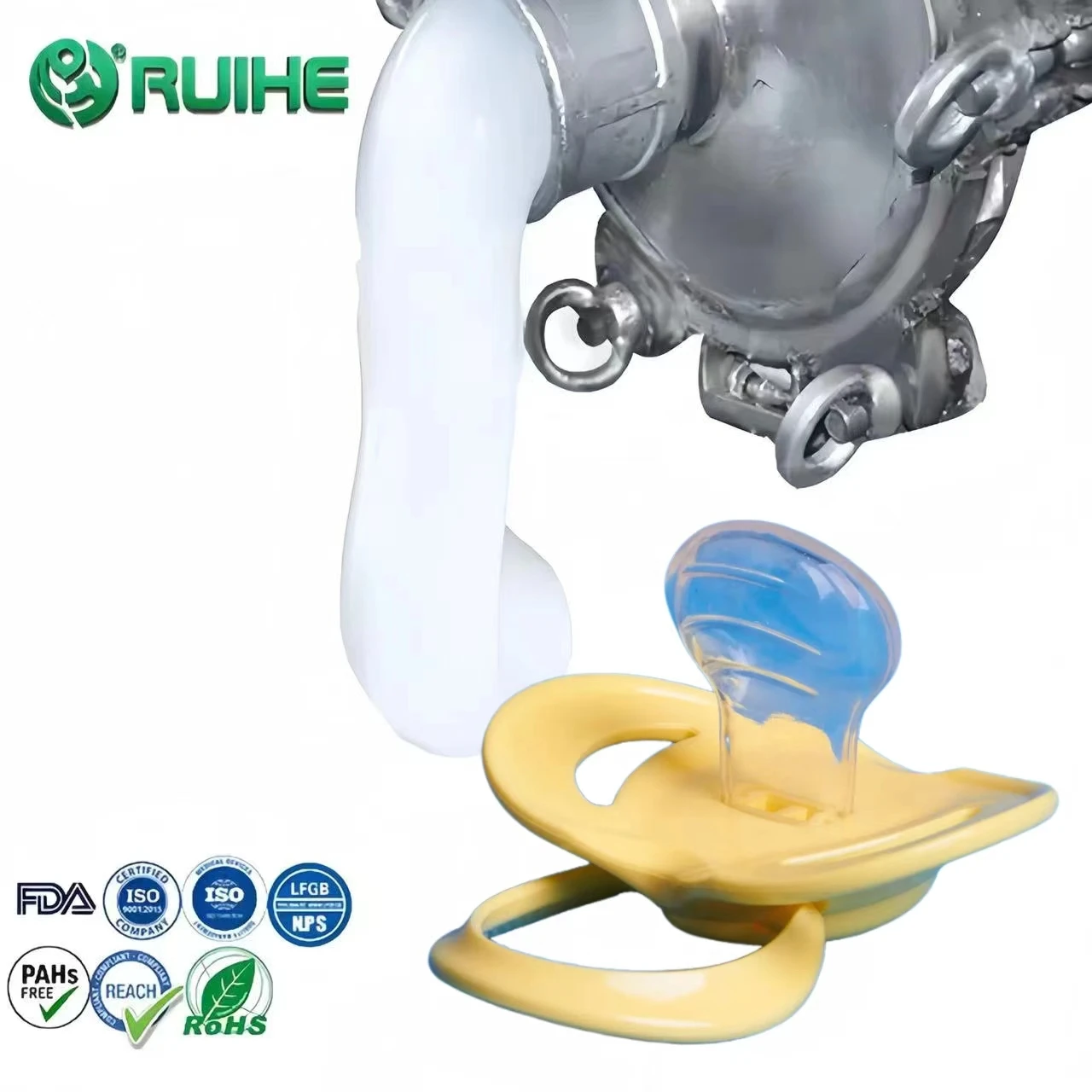 High Strength High Grade of Transparency ISO 9001:2015 Certified LSR Liquid Silicone Rubber for Baby Products