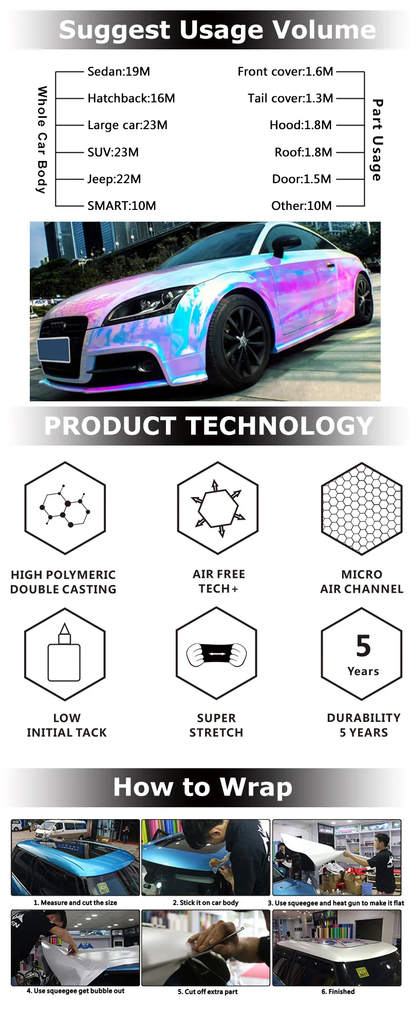 new arrive color changing dichroic car