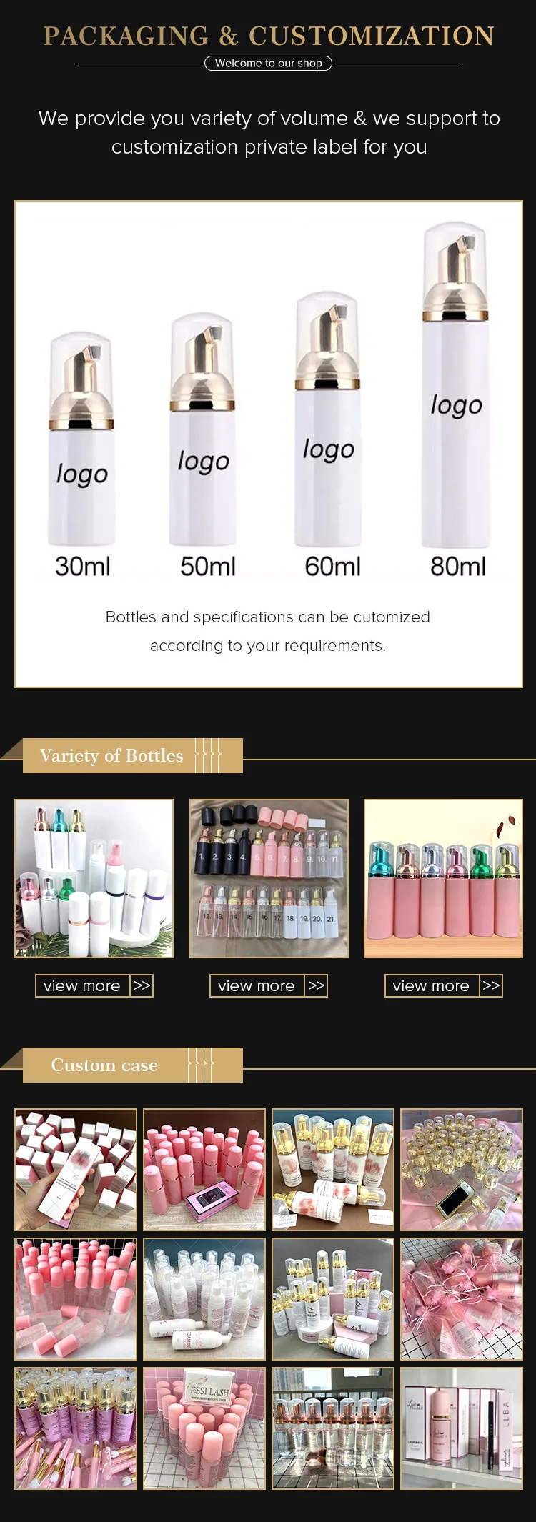 Make Your Own Logo Lash Shampoo Cleaning Foam Pesta As Cleanser Foam