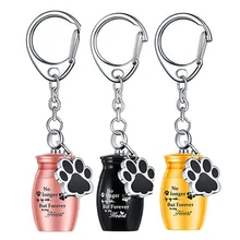 Hot Selling Pet Urns Keychain for Dog Cat Ashes Pet Ashes Keepsake Cremation Keychain