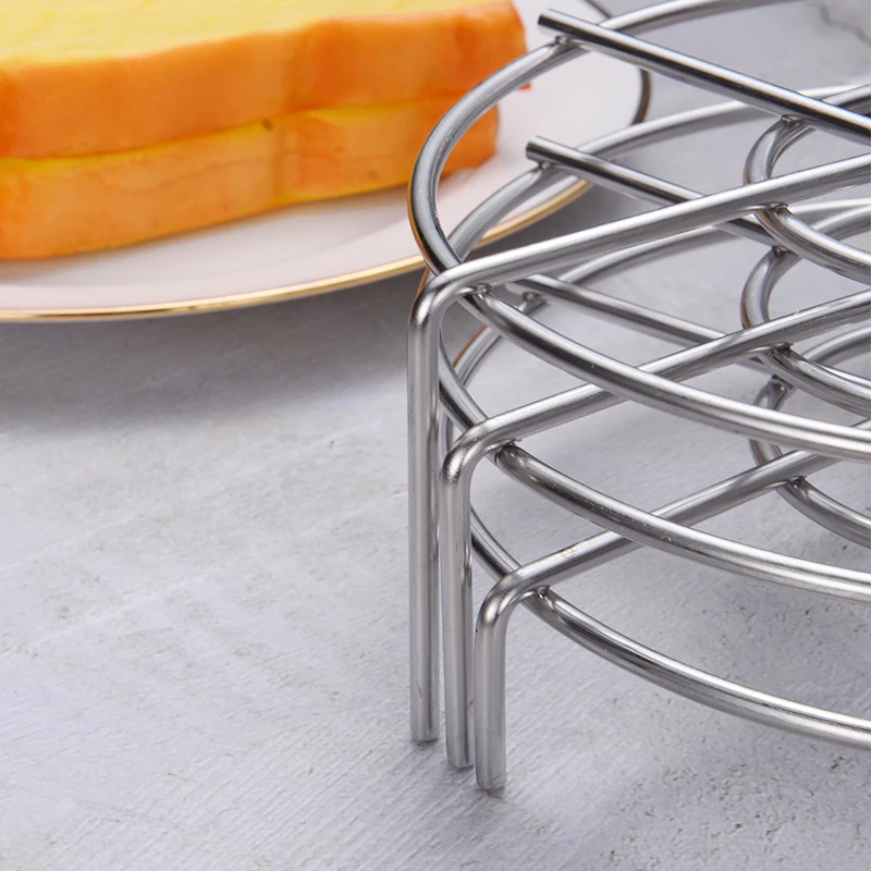 Heavy Duty Round Durable Multi-functional Eco-friendly Metal Steam Water Separation Cookware Rack 4
