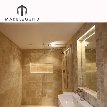 Natural stone decorate bathroom interior design ideas travertine walls