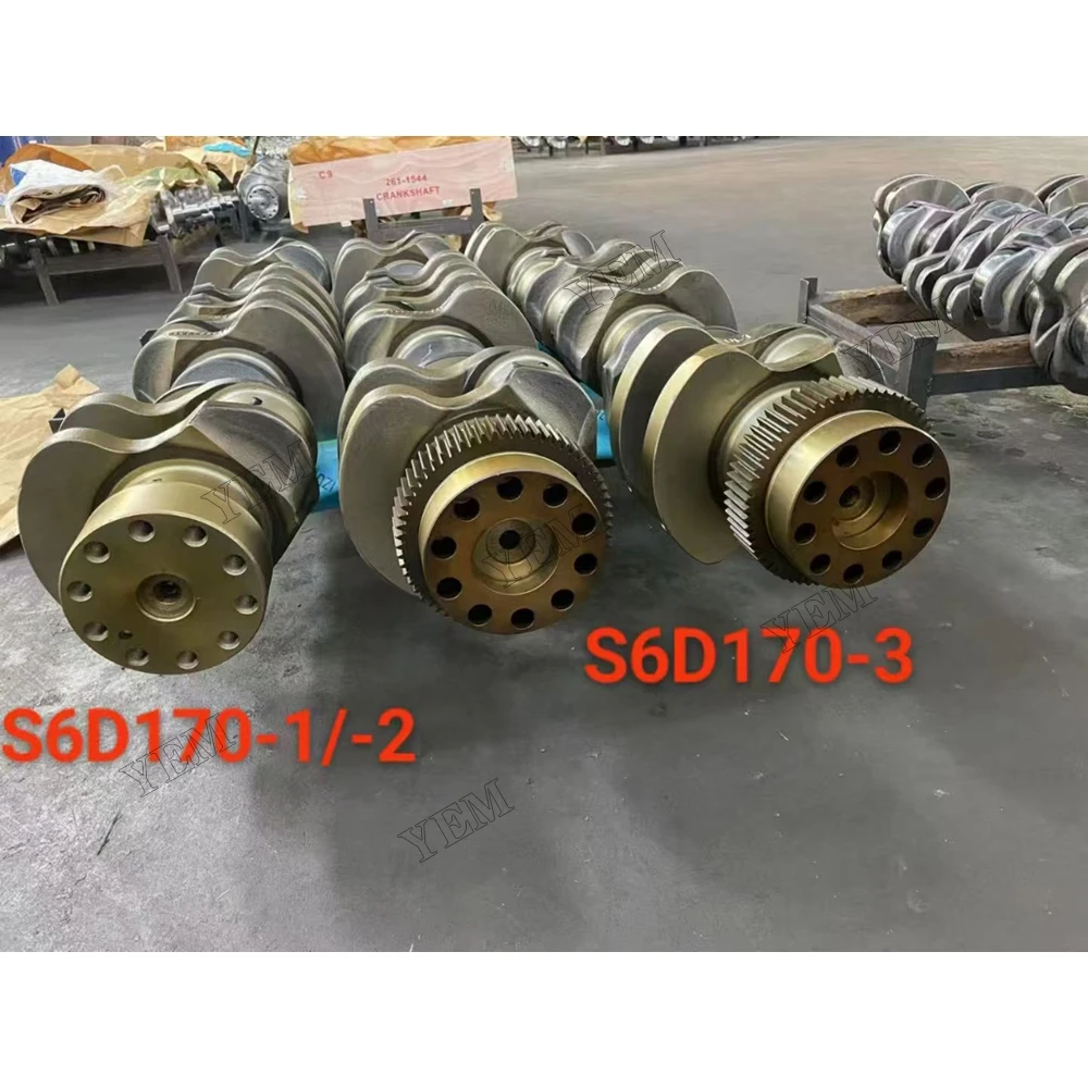Crankshaft for Komatsu 6D170-1 6D170-2 6D170-3 OEM Engine Parts
