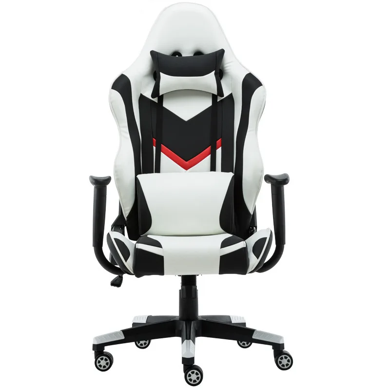 Hanover Commando Ergonomic Gaming Chair In Black, White, And Red With ...