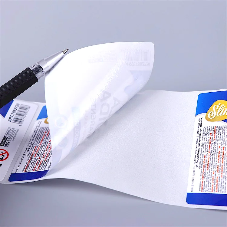 Custom Logo Vinyl PVC Sticker Product Packaging Self Adhesive Sticker ...