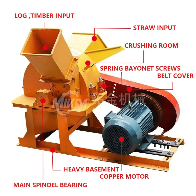 Mushroom Farm Equipment Strong Coconut Husk Grinding Machine Grape