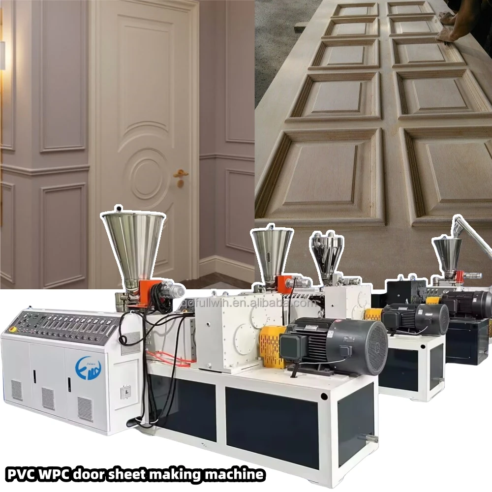 Wpc Door Machine Latest Technology Wpc Plastic Door Board Making Machine