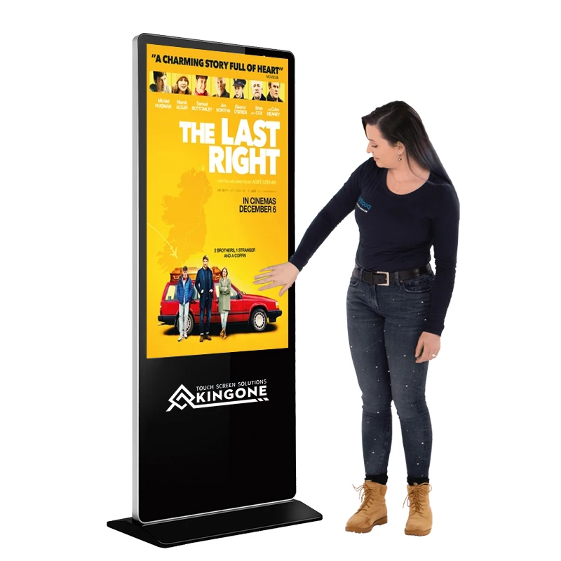 Elevators Retail Stores Remote Managing Software 49 55 65 Inch Android LCD Advertising Screen Kiosk Floor Stand Digital Signage