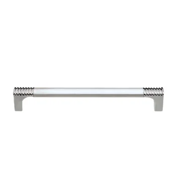 High Quality Silver Color Square Shape Zinc and Aluminum Wardrobe Handles Modern Design Style for Kitchen Application