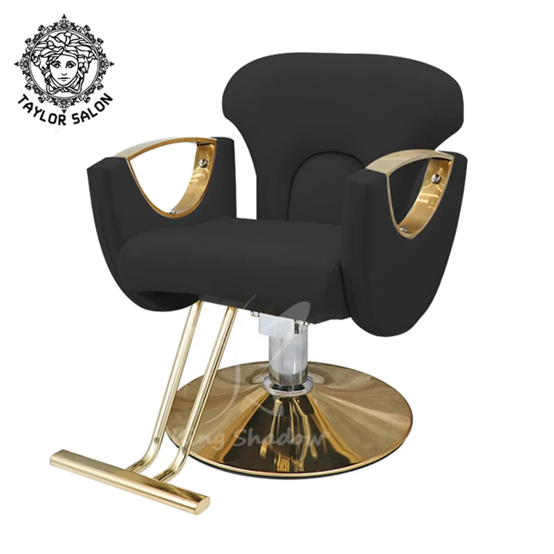 Оптовая продажа, оборудование для парикмахерской, золотые стулья для парикмахерской