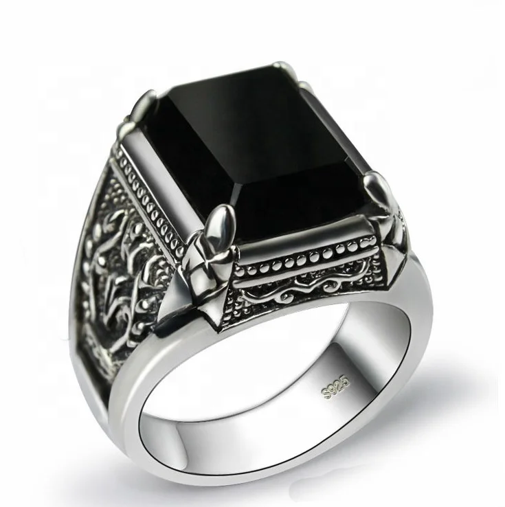 Черное серебро кольца