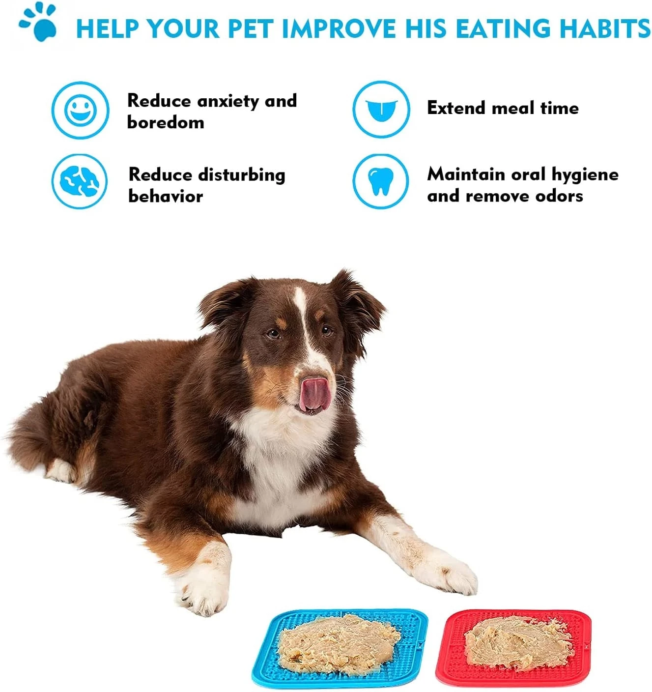 Custom Pet Pad Silicone Anxiety Relief Alternative Slow Eating Licking Mat Dog to Slow Feeder Dog Bowls
