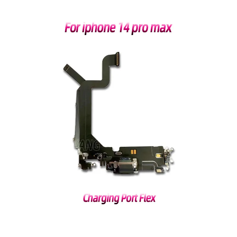 Original Front Camera Module Charging Port Loud Speaker Flex Vibrator Earpiece Flex for iPhone 14 Pro Max 14PM Mobile Phone