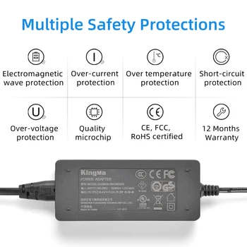 KingMa 8.4V 3A AC Power Supply Adapter DC Coupler and EN-EL25 Dummy Battery Kit for Nikon Z30/Z50/ZFC Camera detail image