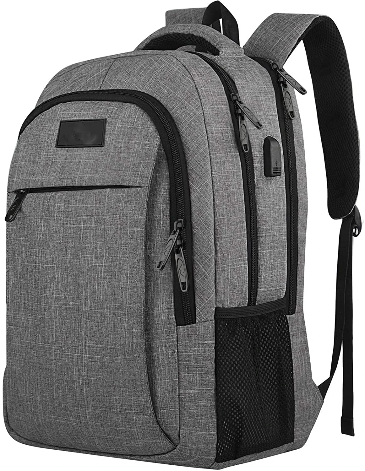 FANDARE Mochila antirrobo, mochila escolar con puerto de carga USB, para  hombre y mujer, con compartimento para portátil de 15,6 pulgadas,  resistente al agua, para negocios, viajes, escuela, mochila, Camo A, L 