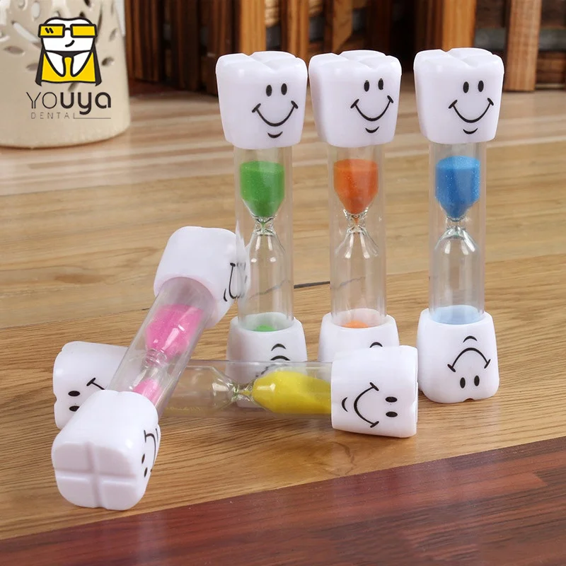 Пластиковые песочные часы с таймером для детской зубной щетки, 3 минуты