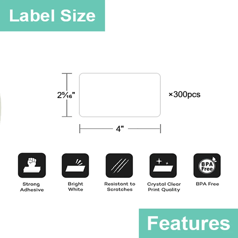 thumbnail image 2 of HouseLabels DYMO Compatible Direct Thermal Shipping Labels - 12 Rolls (2-1/8 X 4), 240 Labels Per Roll 2 of 6