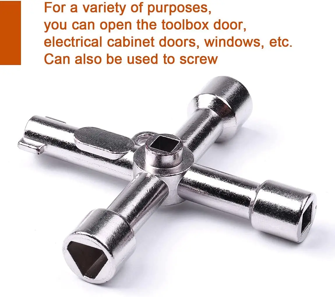 Emergency Triangle Key Elevator Door Key for Door Elevator Universal Drop Key