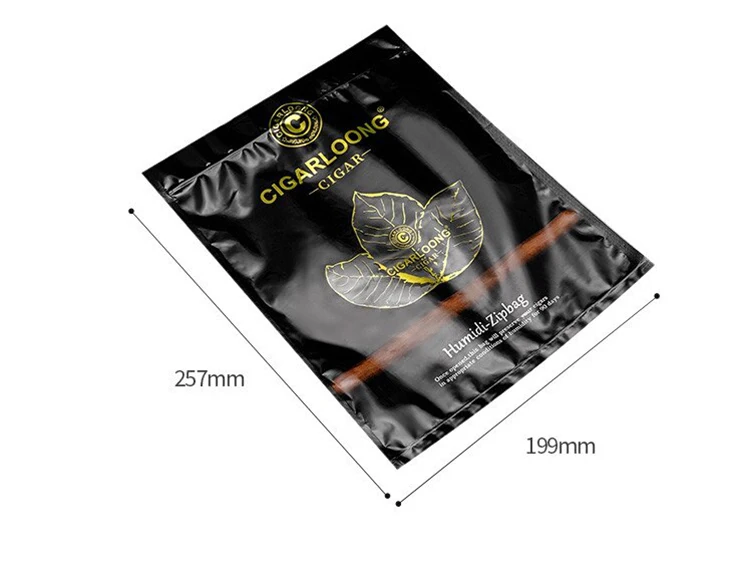 Source Factory Logo Humidity Tobacco Cigar Bags Ziplock Cigar Humidor