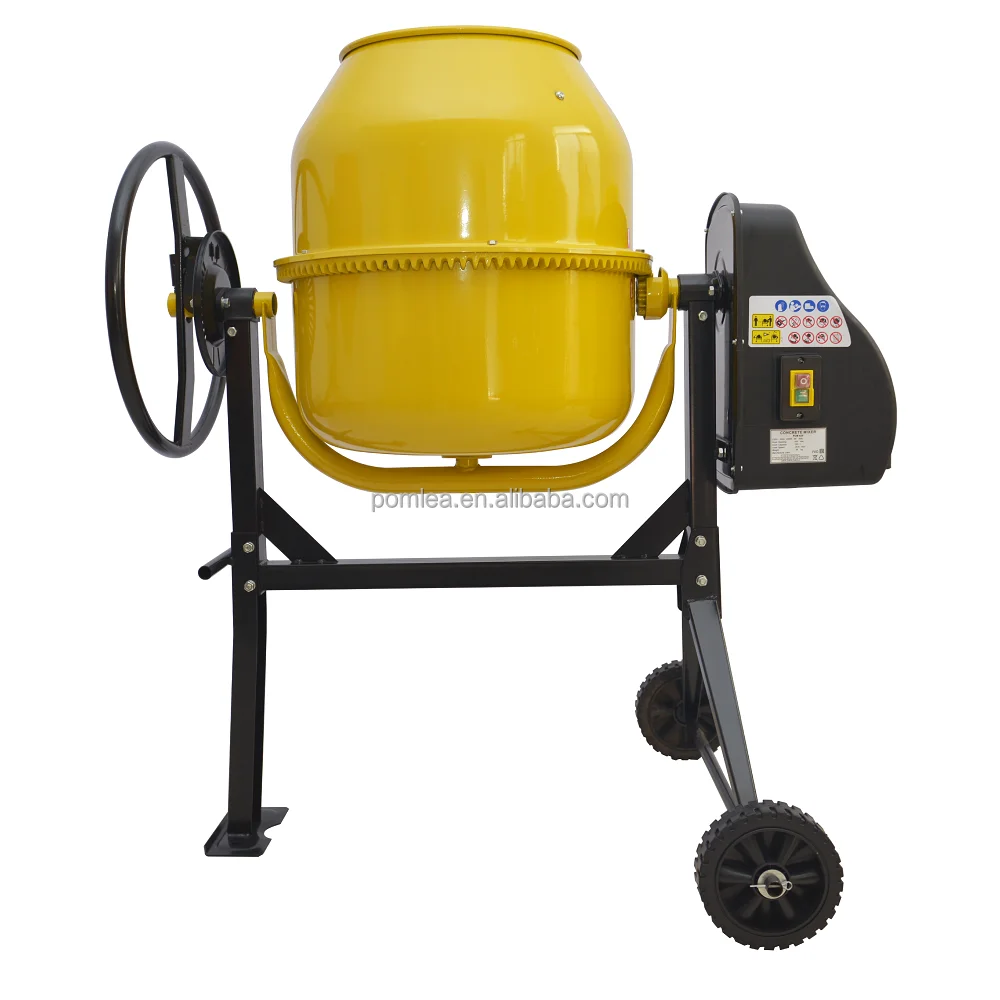 Portable 120L 450W Electric Cement Mixer with Drum For Bulding Projects Home 