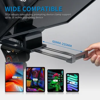 FEELWORLD TP16 Teleprompter Glass 16 Inch Teleprompter for Mobile Phone Tteleprompter for Studio Professional Teleprompter detail image