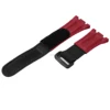 Red nylon strap
