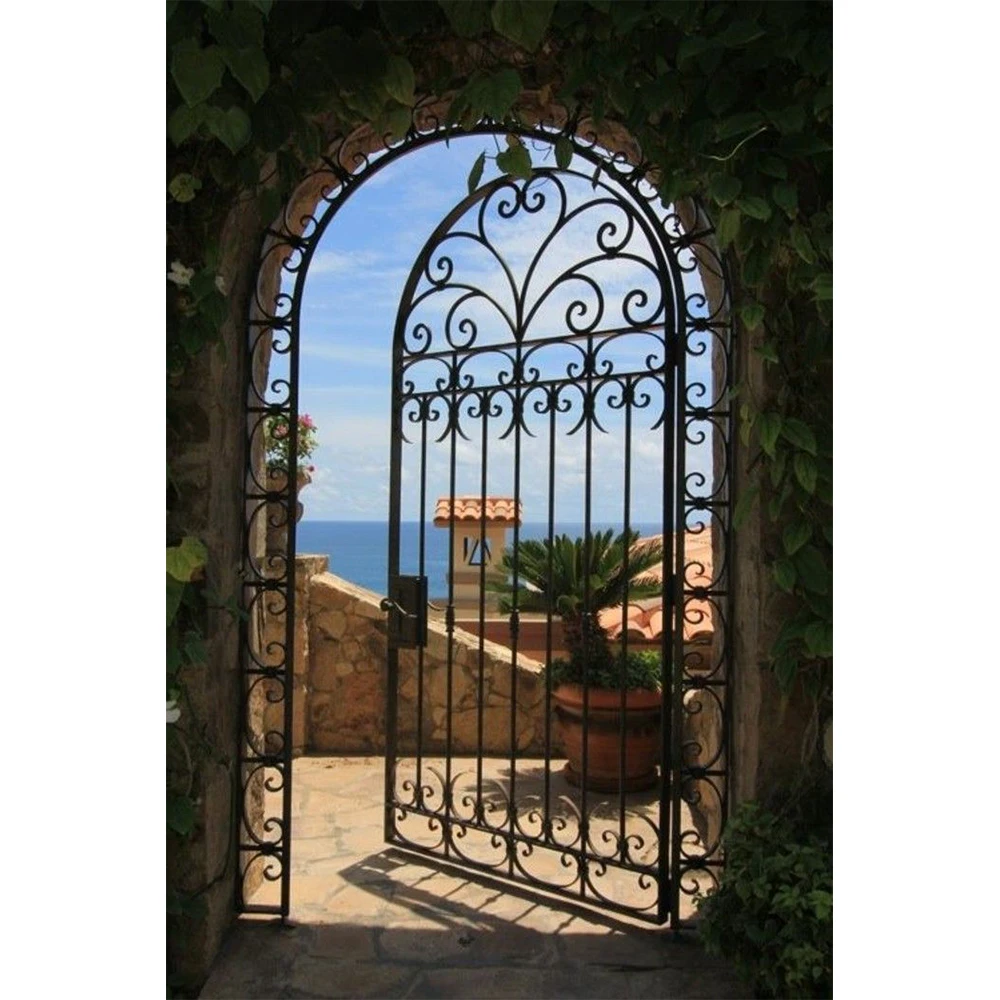 Gates Driveway Iron Pipe Door Design Modern Main High Quality Wrought Iron Gate Designs Simple Aluminum Gate for Villa