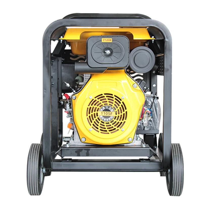 Tavas Supplier Open Frame Generators 3/4/5/6/7/8kw Recoil Start Single /Three Phase Portable Open-Type Diesel Electric Generator