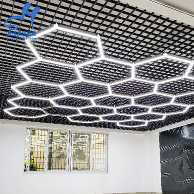 Wholesale Custom Designed LED Hexagonal Garage Lighting Car Detail Lights Garage Lighting Equipment