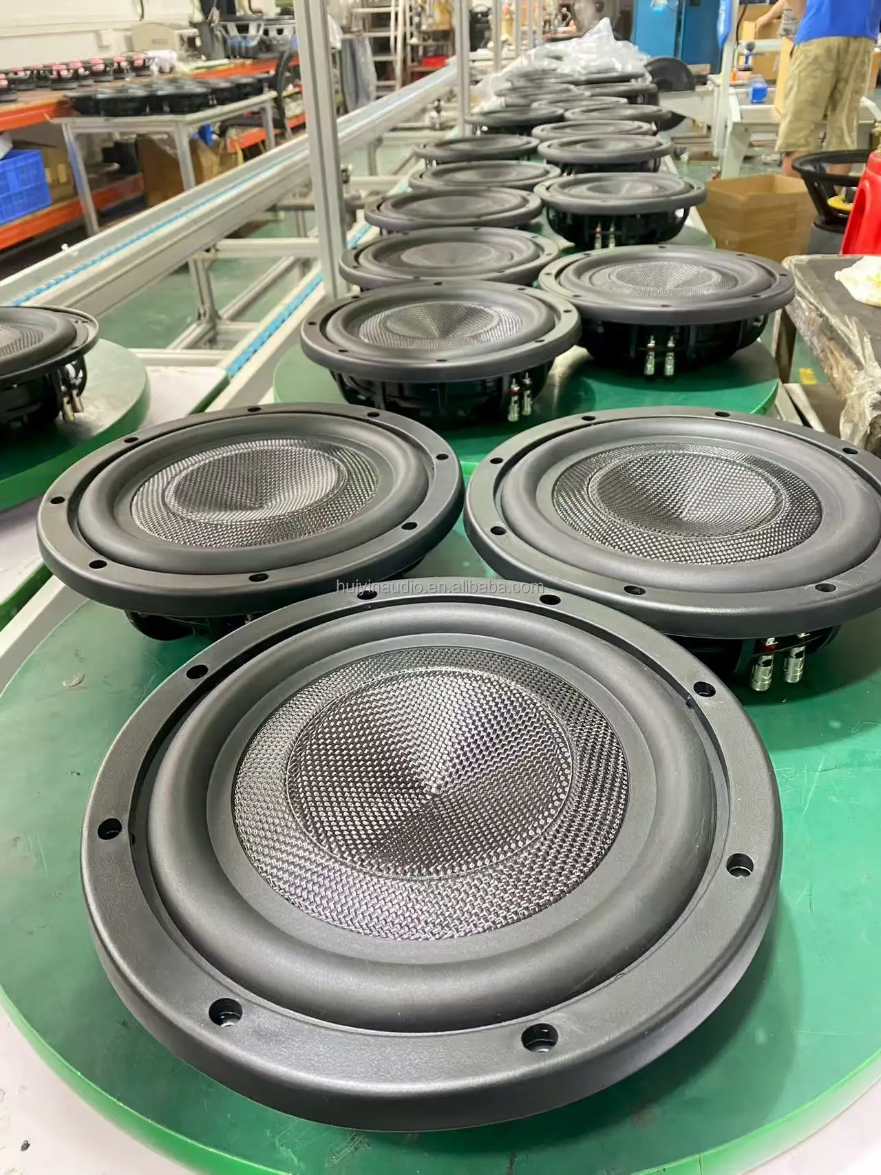 400W RMS 12インチ スリムサブウーファー カーボンコーン カー