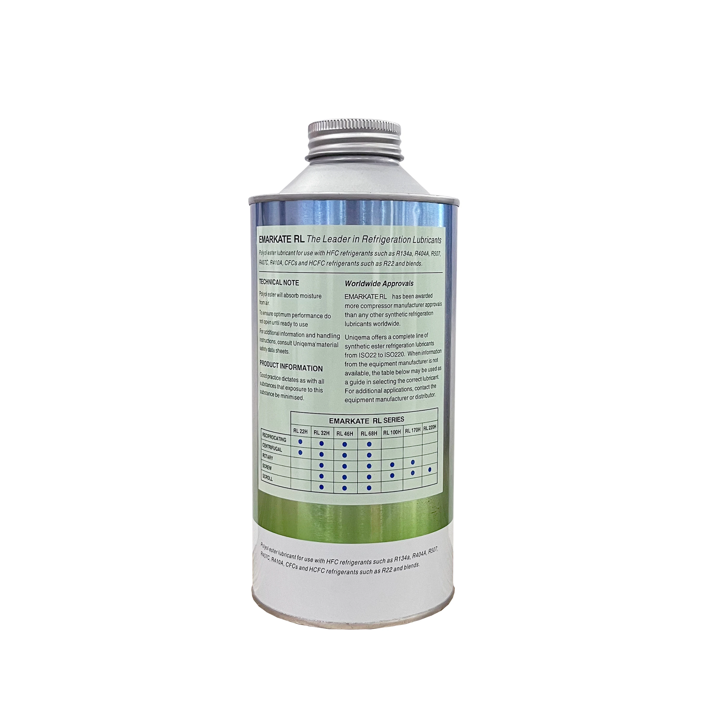 Auto Compressor Oil Refrigerant Lubricant RL32H RL46H RL68H Refrigeration Oil