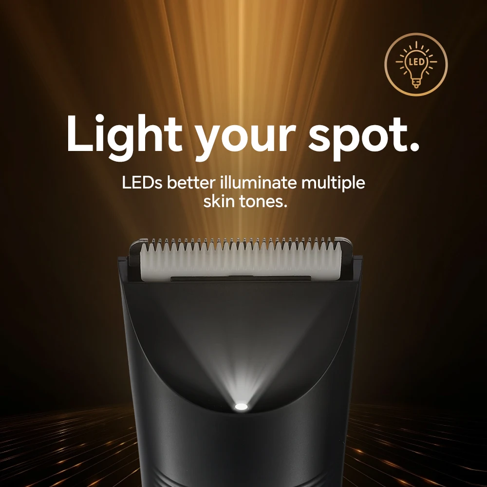 Wholesale Professional & Personal Use Men's Body Grooming Kit Epilator Shaver with Ceramic Body Trimmer for Beard Grooming supplier