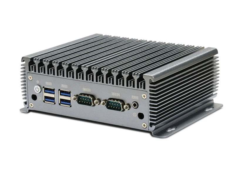 Fanless Mini Pc Box Pc Core I3-4005U 1.7Ghz 2 Ethernet Pcie  6 Rs232 Aes-Ni Linux Mini Pc