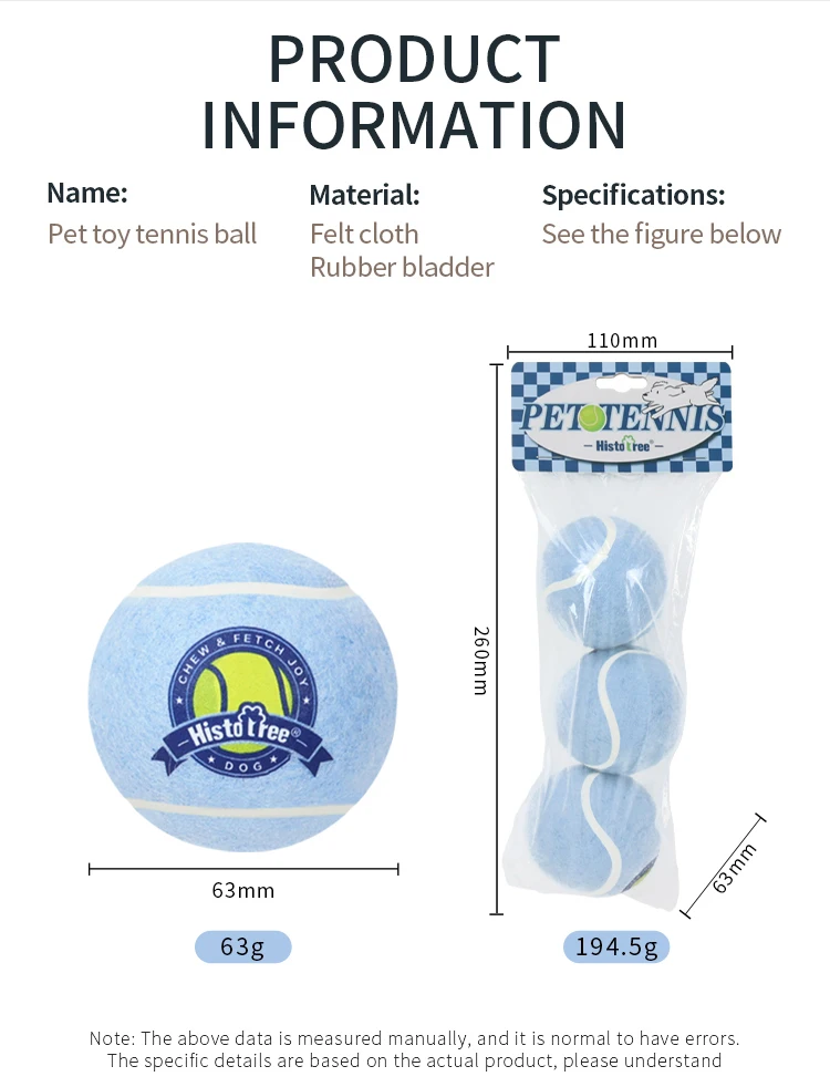 Eco-Friendly Throwing Dog Chew Toys Wholesale Rubber Pet Tennis Balls Interactive Dog Toy Ball