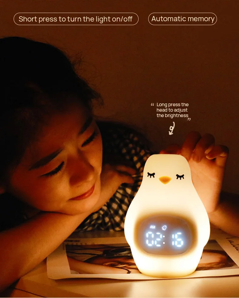 Wholesale Led Children's Sleep Trainer Light Wake Up Clock Soft