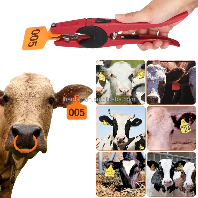 Sheep Goat Cow Cattle Automatic Lock Ear Tag Pliers Red Metal Ear Tag  Applicator Animal Ear Tag Maker Applicator - Buy Ear Tag Applicator,Animal  Ear Tag Applicator Pliers For Cattle Ear Tag,Cattle