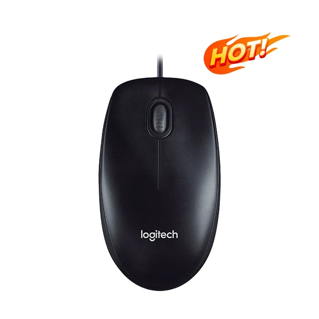 2024 Top Original Logitech M91P Wired Mouse Business Office Home computer Notebook Plug and Play USB Wired Mouse