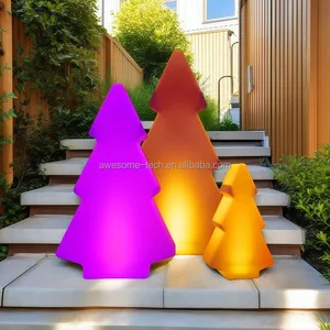 LED Luminous Rechargeable Indoor Illuminated Lights Led Tree-shaped Lamp Christmas Tree Decoration