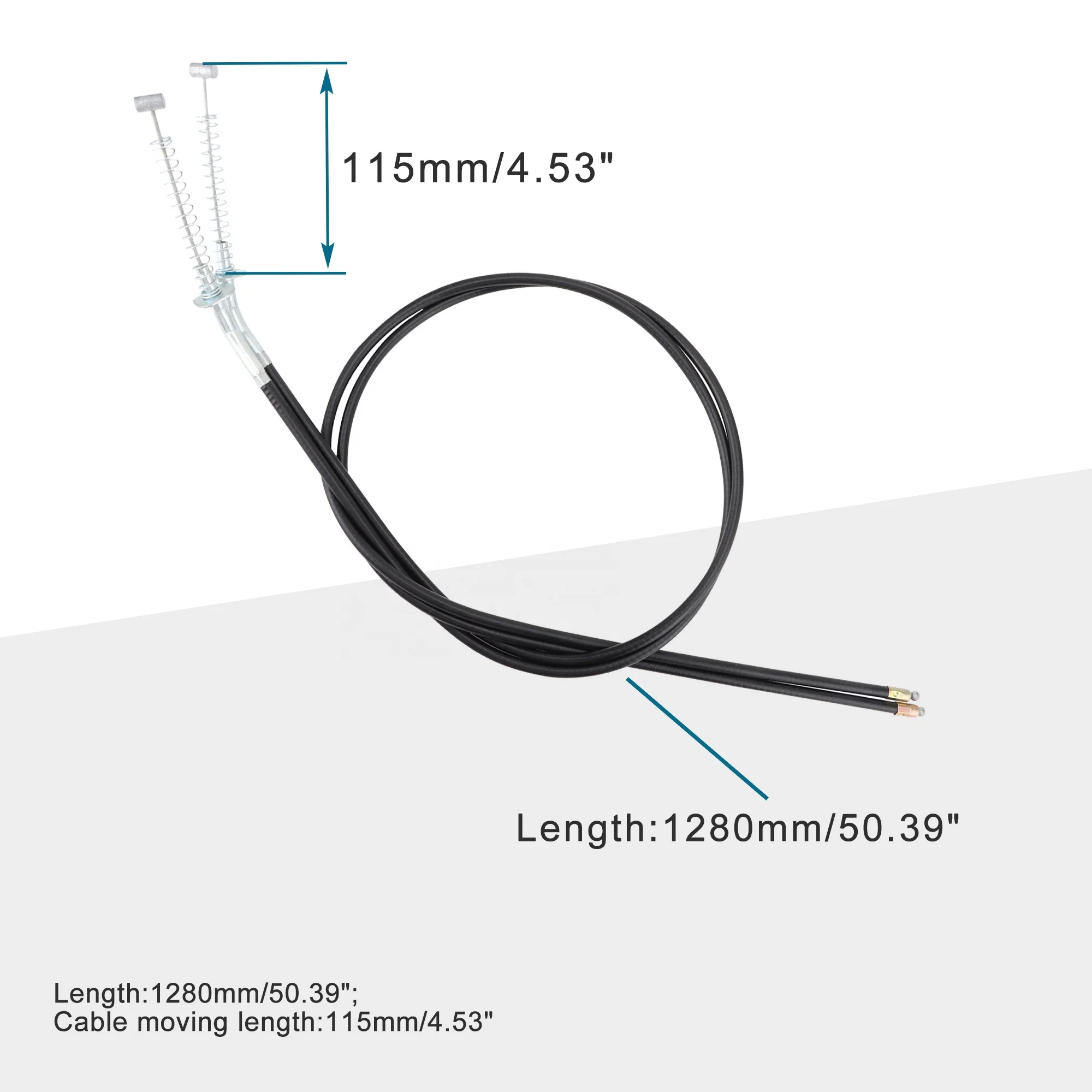 GOOFIT 2pcs/set GY6 150cc Motorcycle Front Brake Cable Replacement for 200cc 250cc YFA1 Moto-4 YMF80 Water-ccoled ATV Scooter